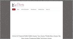 Desktop Screenshot of lapointedancestudio.com